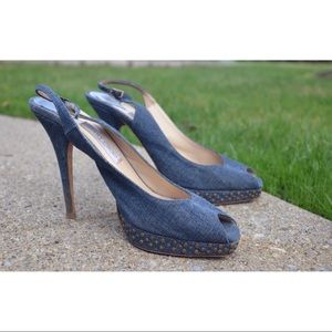 Jimmy Choo peep toe pumps